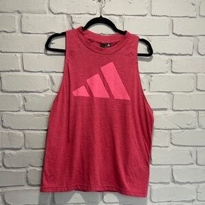 NWOT Adidas Women's Vibrant Pink Muscle Tee size S
